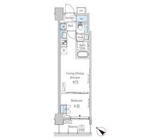 パークアクシス押上レジデンスの物件間取画像